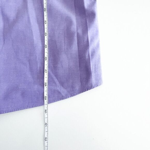 Tommy Hilfiger Mens Shirt Regular Fit Long Sleeve French Cuffs Purple Size 16 - Picture 6 of 8